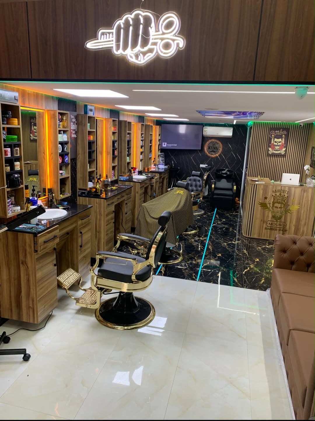 Intérieur KING BARBERSHOP